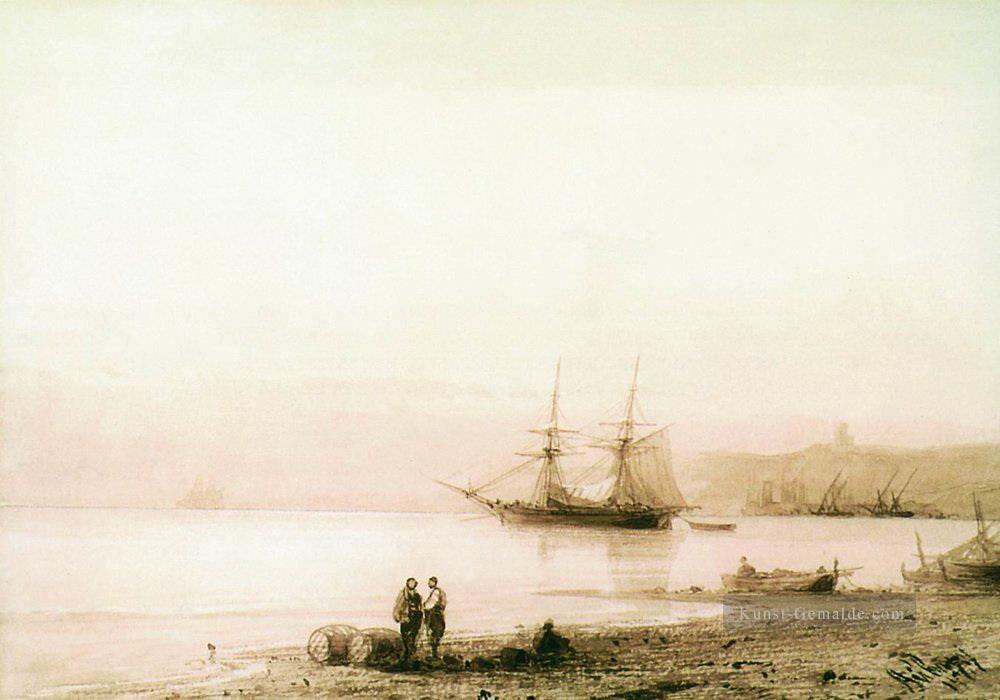 Küste 1861 Verspielt Ivan Aiwasowski russisch Ölgemälde